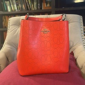 Coach handbag.  Black lining.